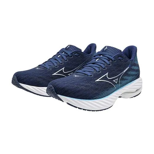 Mizuno Men's Wave Rider 28 Running Shoes - Estate Blue/White/River Blue