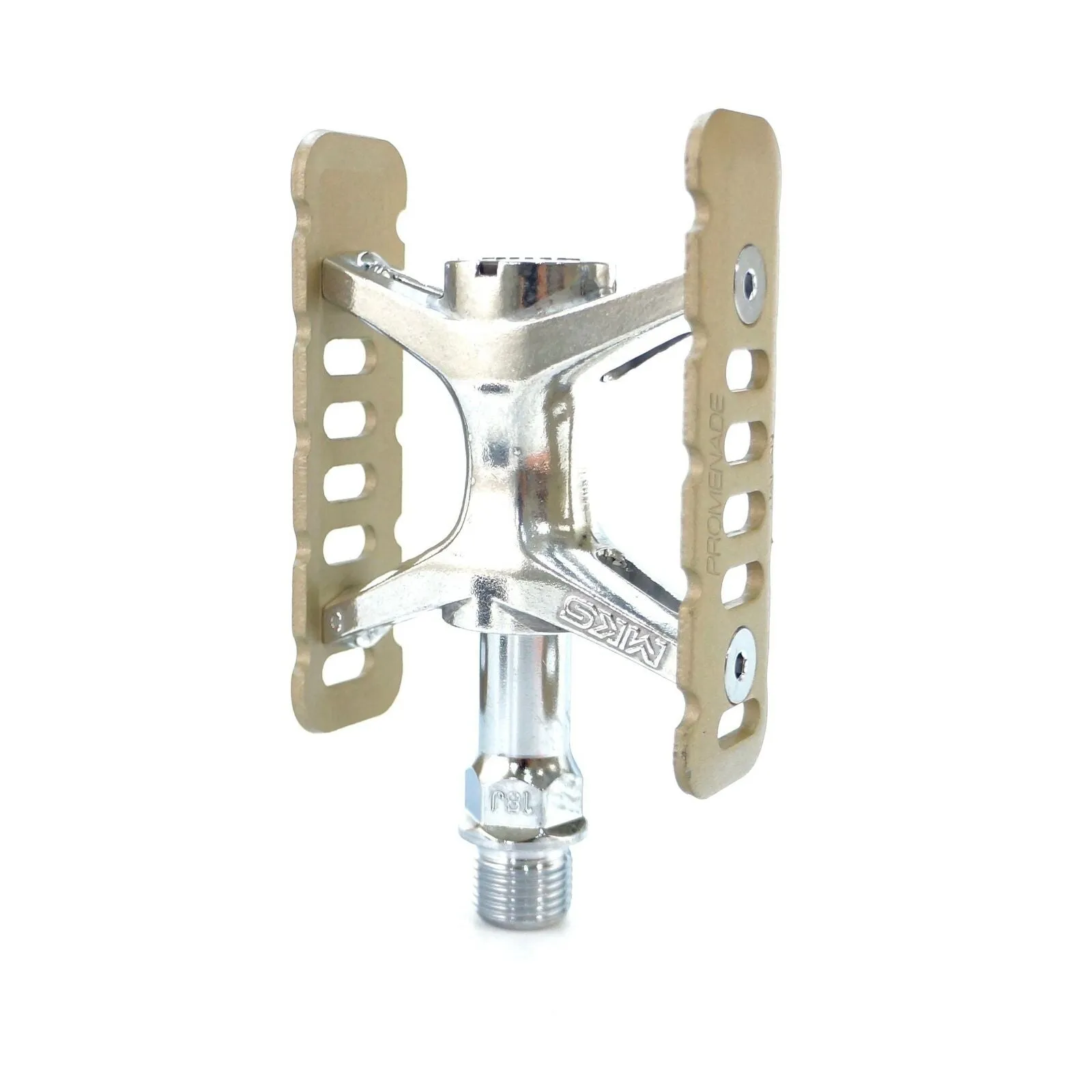 MKS Promenade 9/16" Urban Classic Pedal for Road City Bike Black/ Titan / Copper