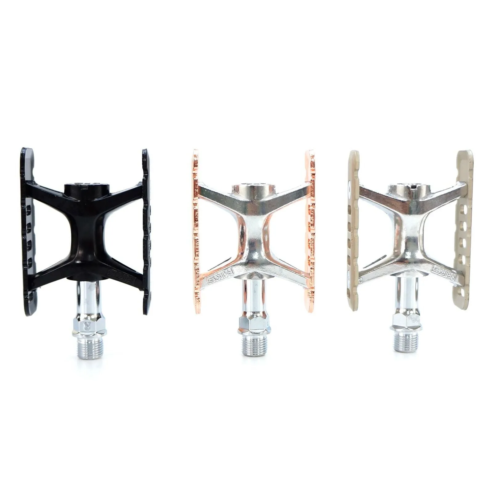 MKS Promenade 9/16" Urban Classic Pedal for Road City Bike Black/ Titan / Copper