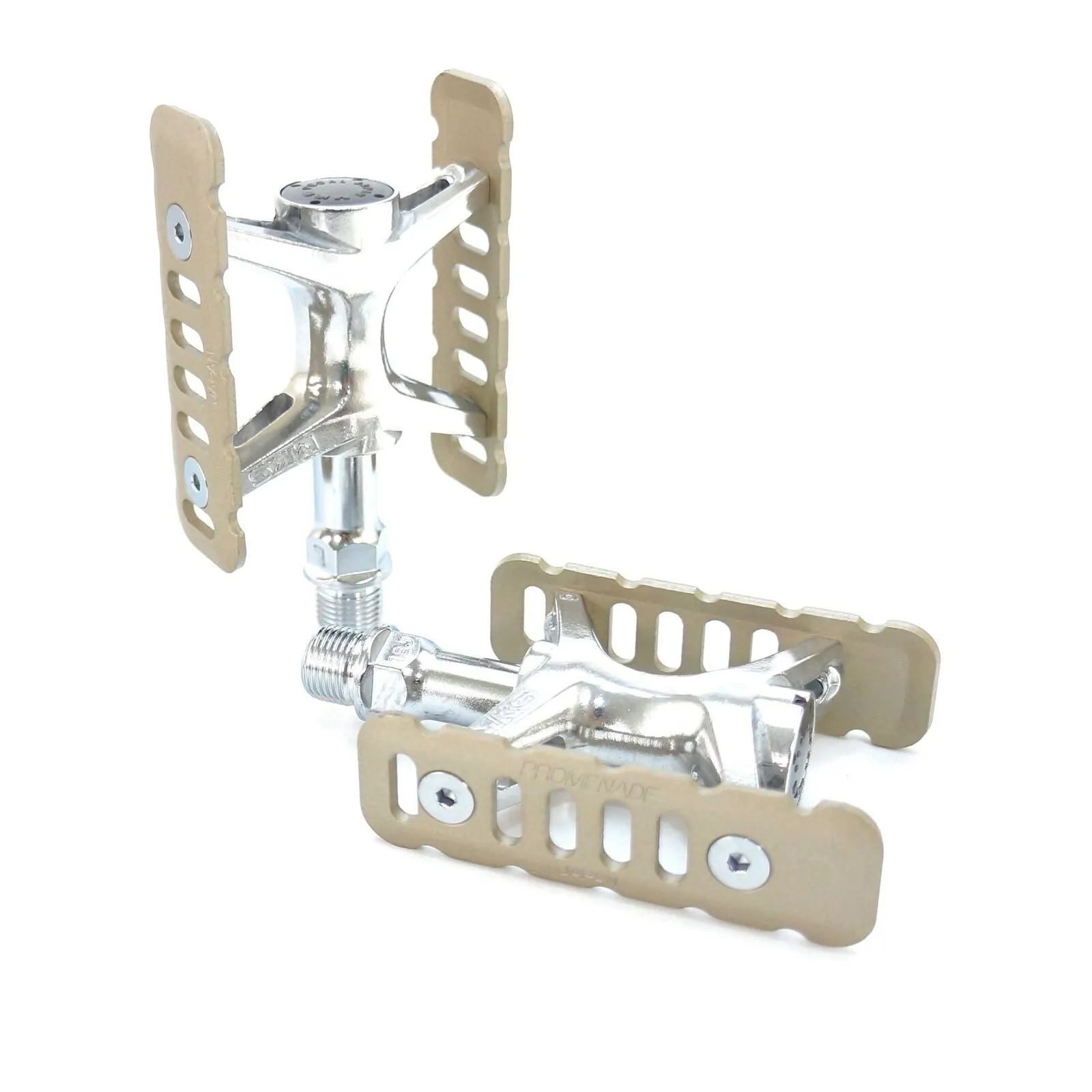 MKS Promenade 9/16" Urban Classic Pedal for Road City Bike Black/ Titan / Copper