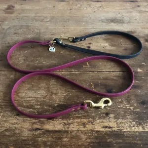 Multi-Way Waterproof Leash: Wine   Black   Brass