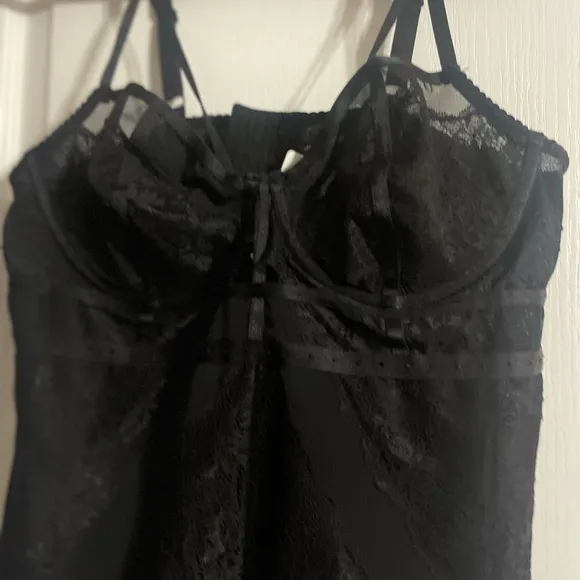 NWT Torrid Bodysuit Blk Stud Strappy size 0