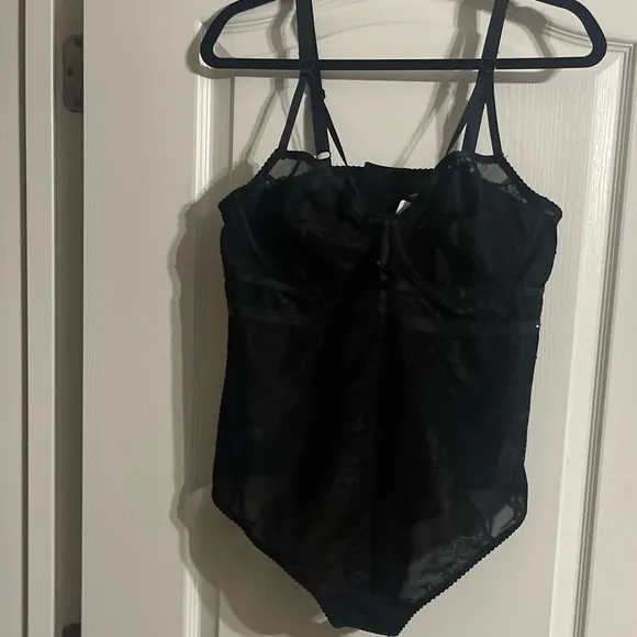 NWT Torrid Bodysuit Blk Stud Strappy size 0