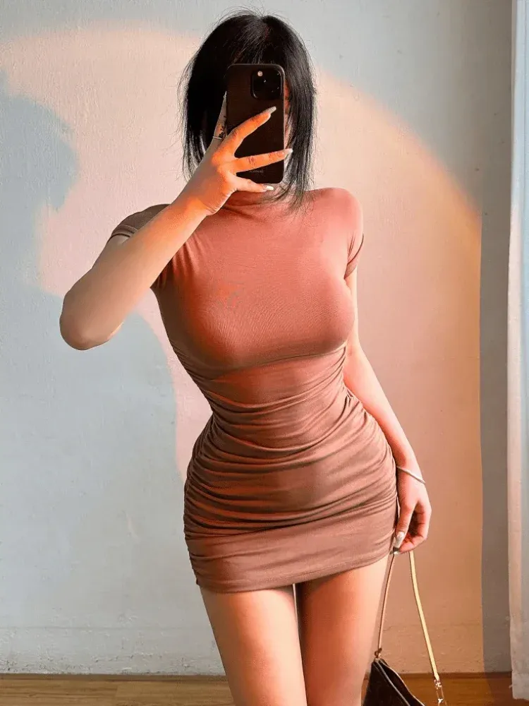 Obsidian Phoenix Women's Luxury Bodycon Mini Dress