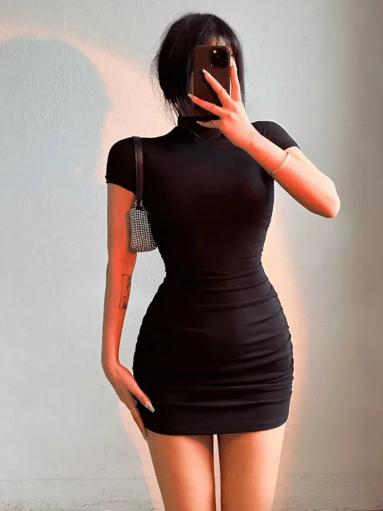 Obsidian Phoenix Women's Luxury Bodycon Mini Dress