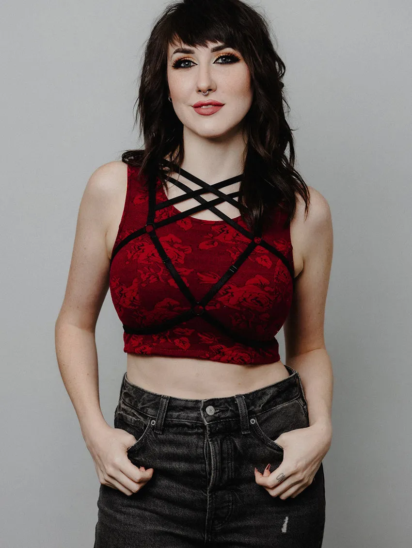 Onyx Bodywear Criss-Cross Harness