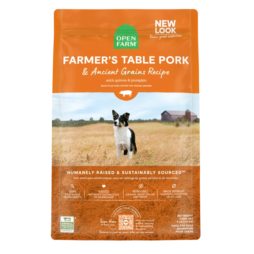 Open Farm Ancient Grains Farmer's Table Pork Dog Food