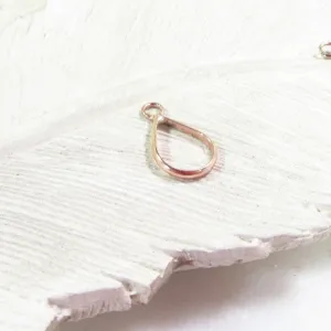 Open Resin Bezel - Drop, 12mm, Single Ring - Choose Your Metal