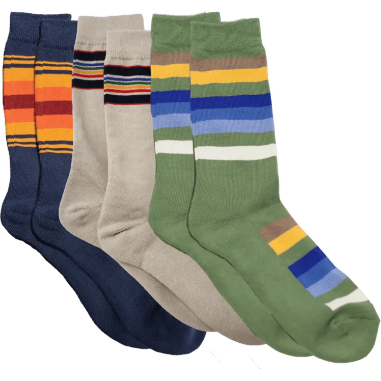 Pendleton National Park Striped Crew 3-Pack Socks