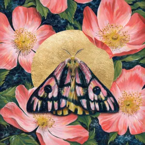"Bloom" Elegant Sheep Moth Art Print