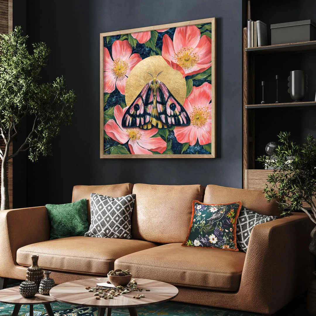 "Bloom" Elegant Sheep Moth Art Print