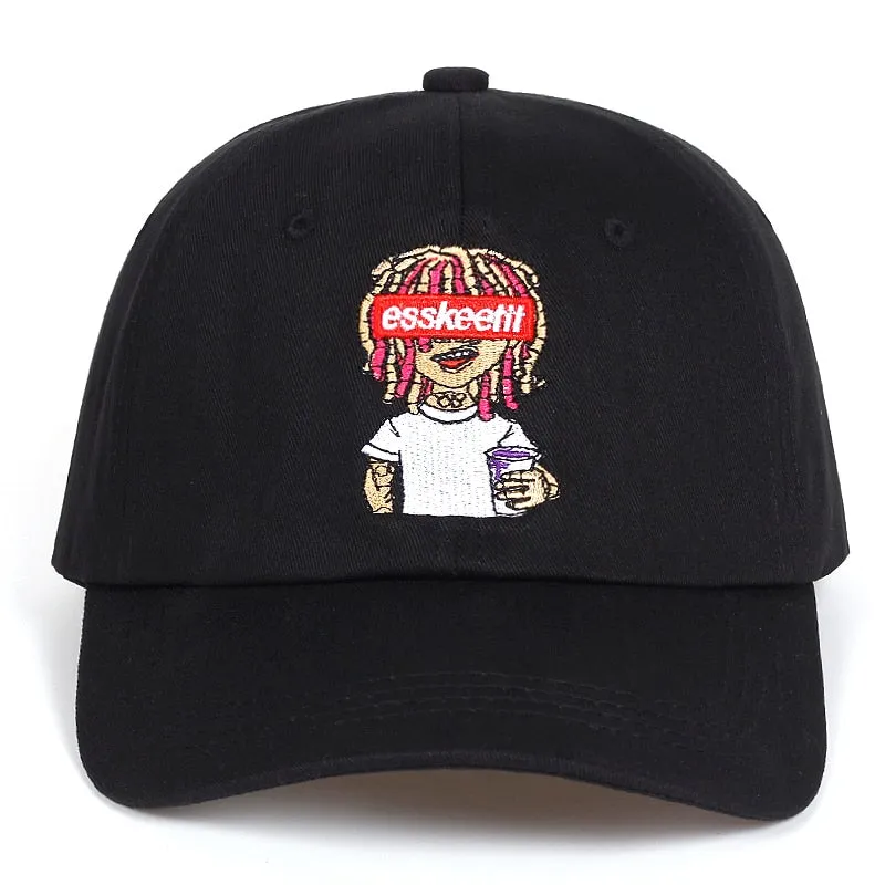 "LIL PUMP" Casquette baseball Streetwear Noir - URB1™