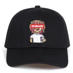 "LIL PUMP" Casquette baseball Streetwear Noir - URB1™