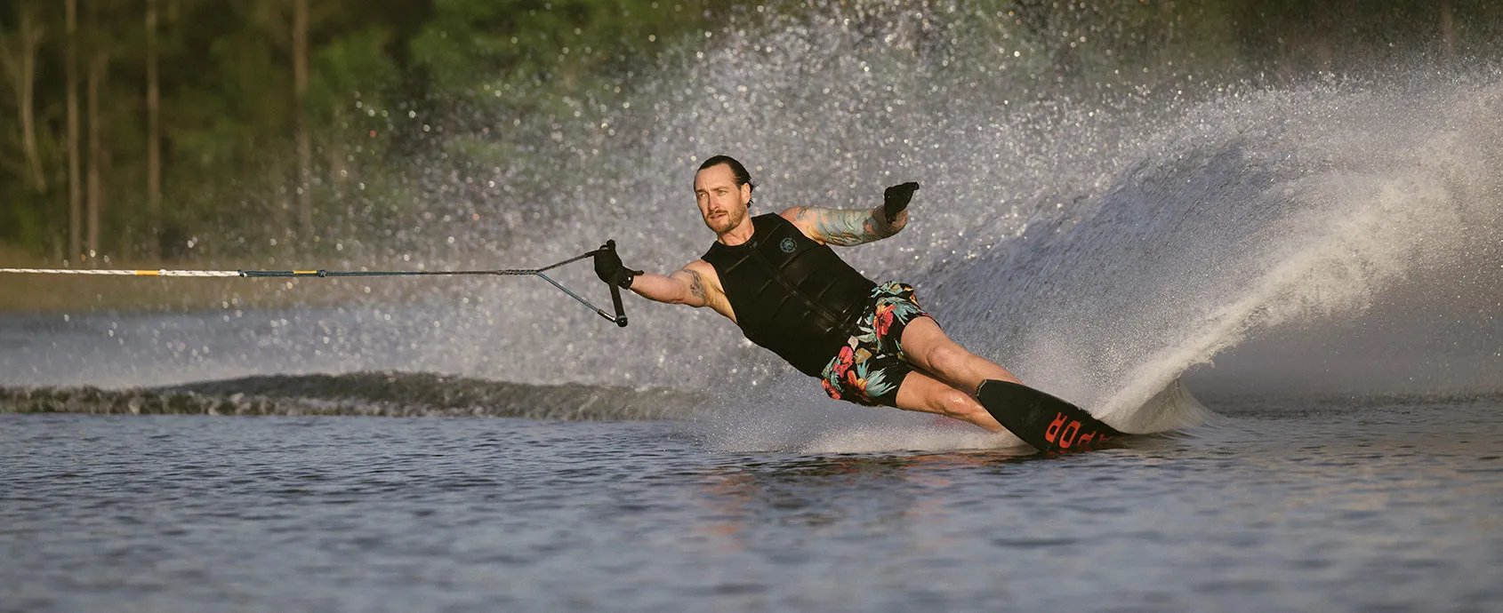 Radar Vapor Graphite w/ Double Carbitex Vector Boa Waterski Package 2025