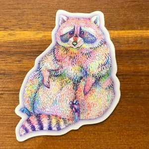 Rascal Raccoon Waterproof Sticker