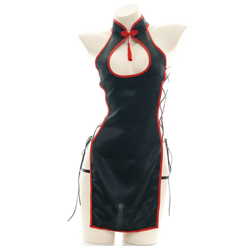 retro strappy cheongsam  KF83000