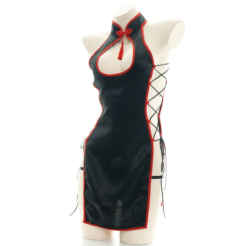 retro strappy cheongsam  KF83000