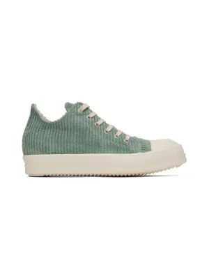RICK OWENS DRKSHDW Blue Corduroy Sneakers
