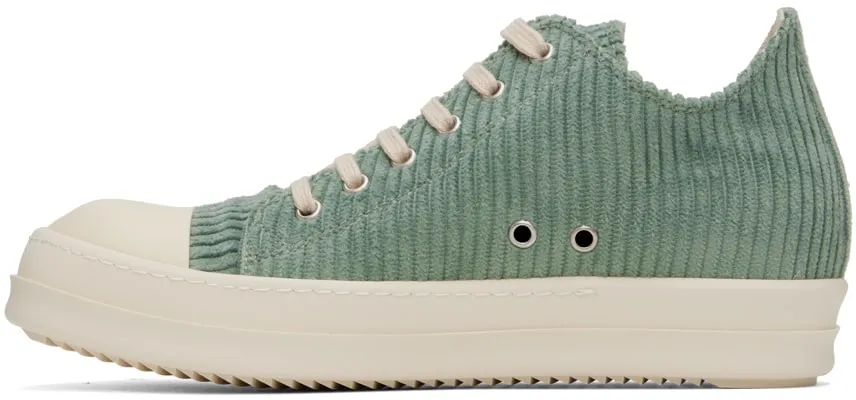 RICK OWENS DRKSHDW Blue Corduroy Sneakers
