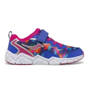 SAUCONY - Big Kid's Flash A/C 2.0 Sneaker, Blue/Pink