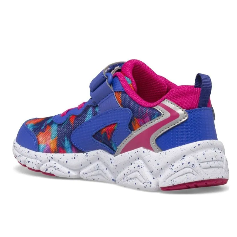 SAUCONY - Big Kid's Flash A/C 2.0 Sneaker, Blue/Pink