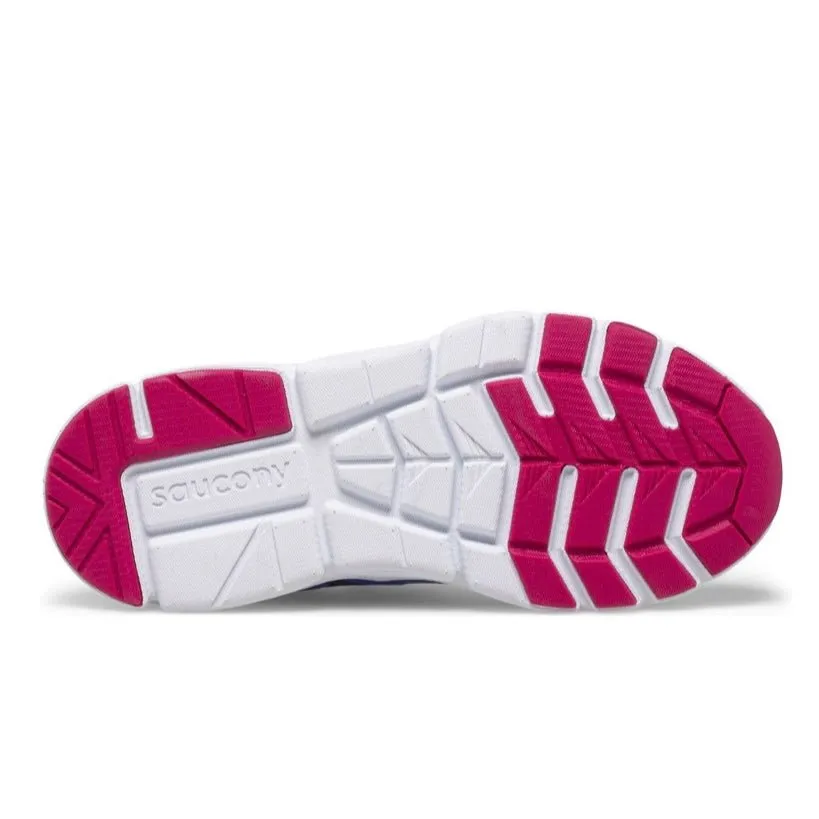 SAUCONY - Big Kid's Flash A/C 2.0 Sneaker, Blue/Pink