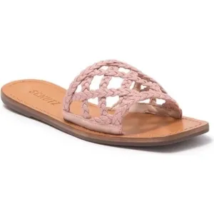 Schutz | Ericka Braided Sandal Sweet Rose Various Sizes Available.