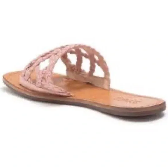 Schutz | Ericka Braided Sandal Sweet Rose Various Sizes Available.