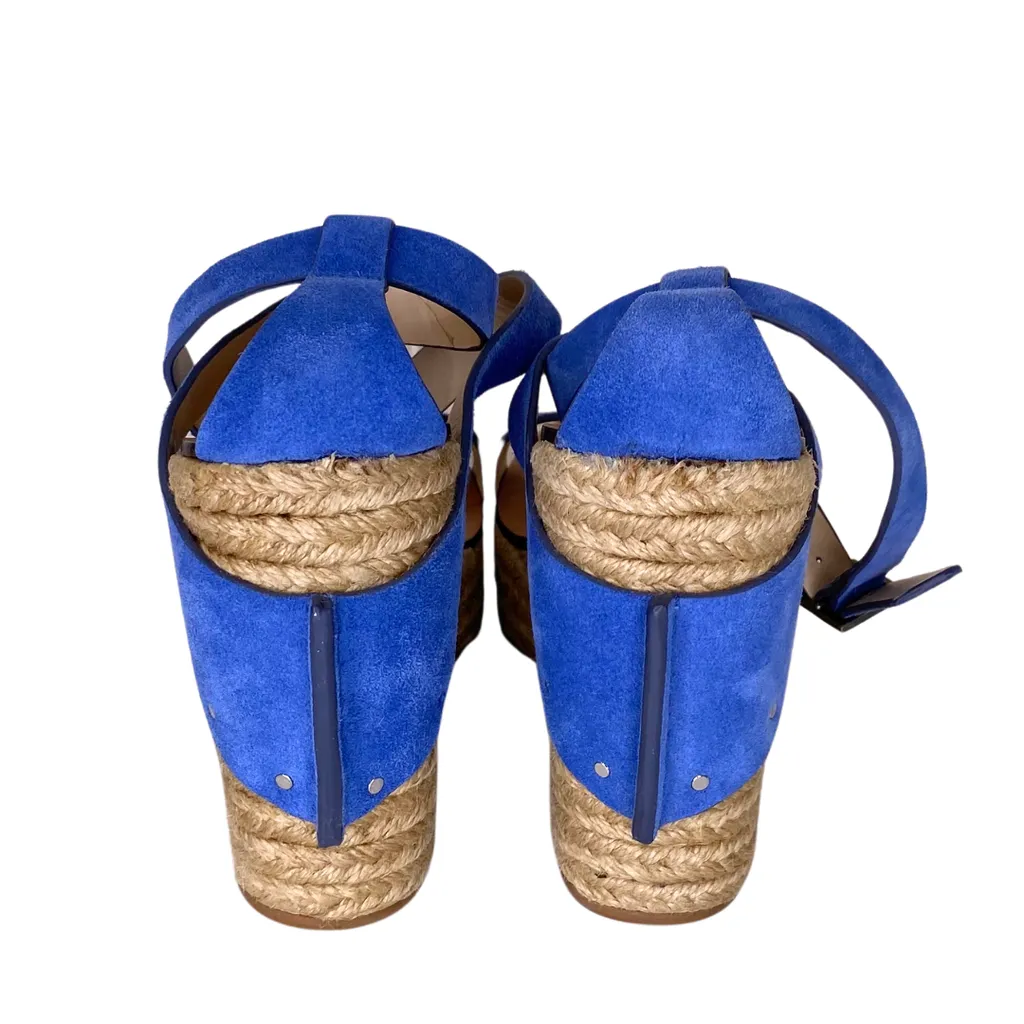 See by Chloe Blue Suede Wedges, 36