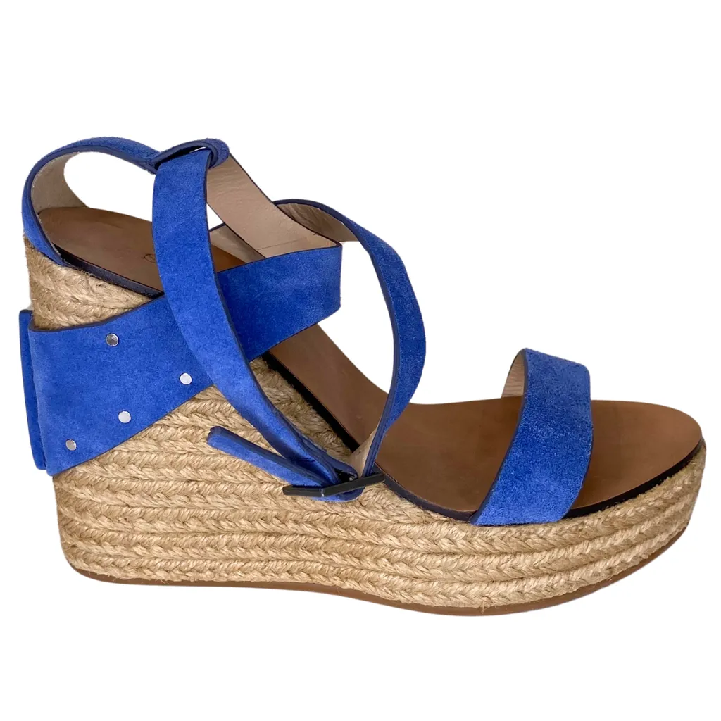 See by Chloe Blue Suede Wedges, 36