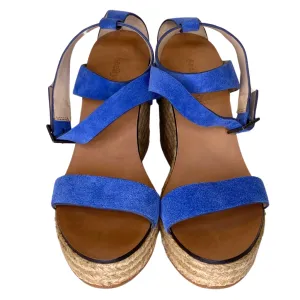 See by Chloe Blue Suede Wedges, 36