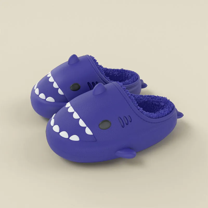 Shark Shoes For Child Cute Waterproof Warm Slippers