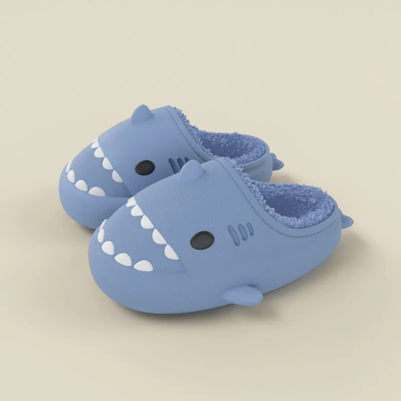 Shark Shoes For Child Cute Waterproof Warm Slippers