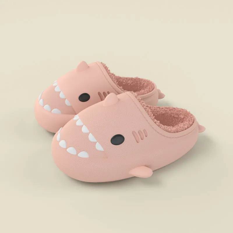 Shark Shoes For Child Cute Waterproof Warm Slippers
