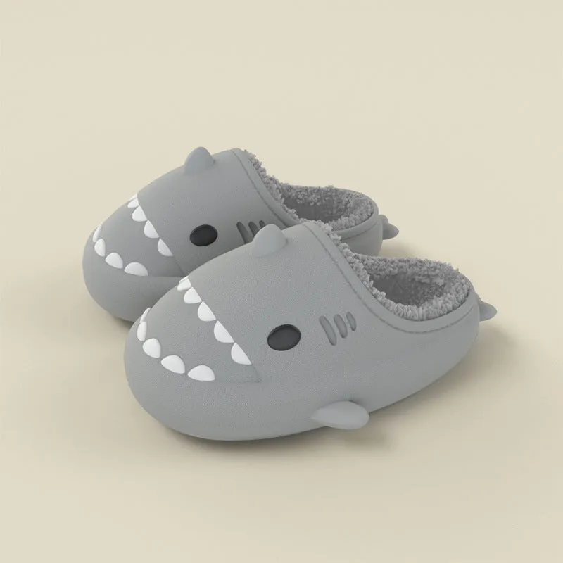 Shark Shoes For Child Cute Waterproof Warm Slippers