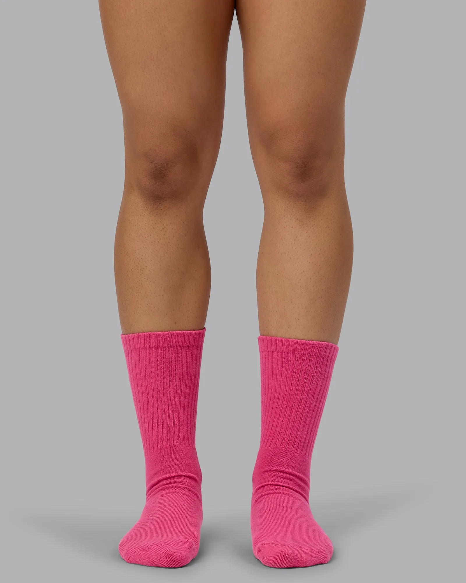 Signal Crew Socks 3 Pack - White-Black-Berry Pink