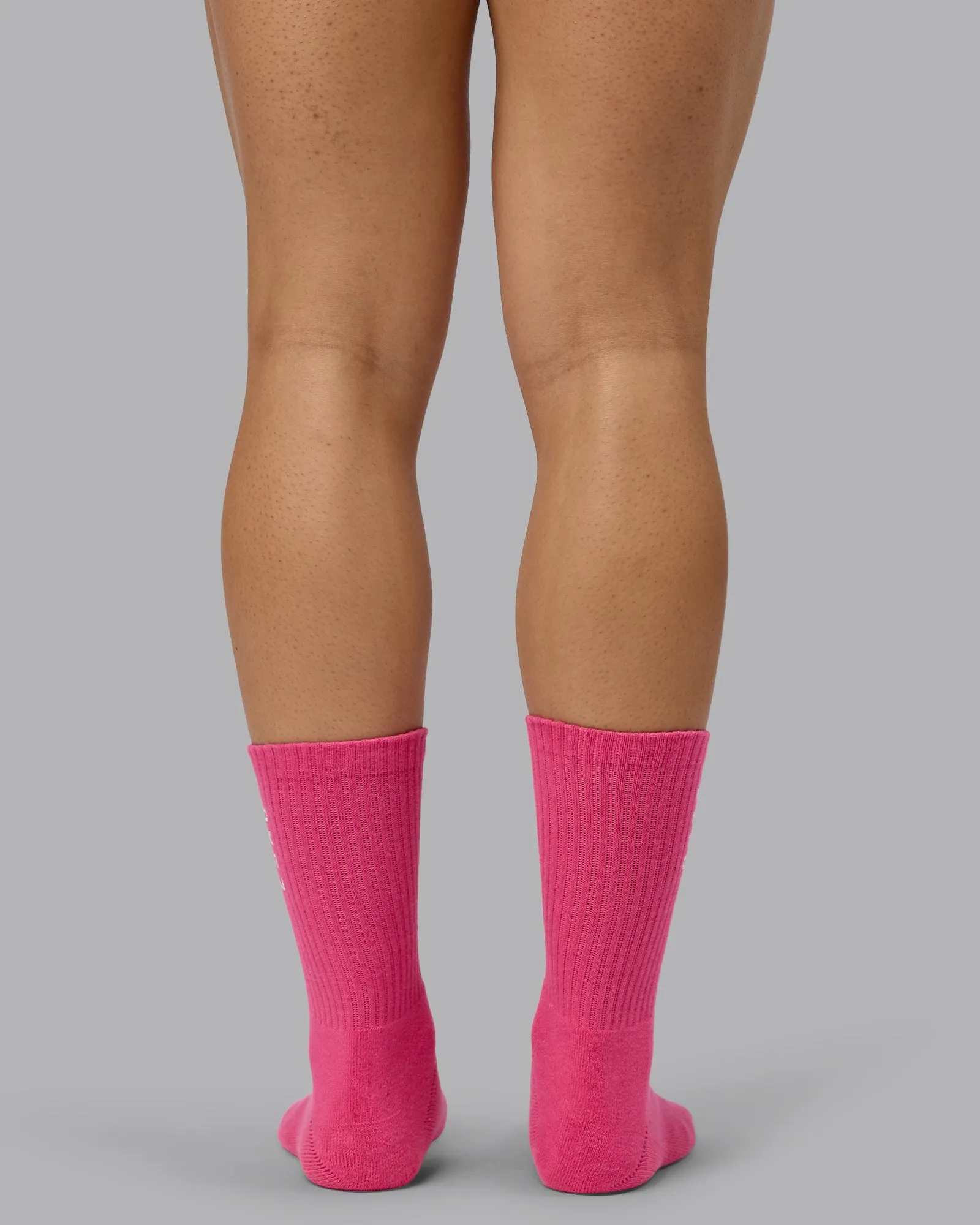 Signal Crew Socks 3 Pack - White-Black-Berry Pink