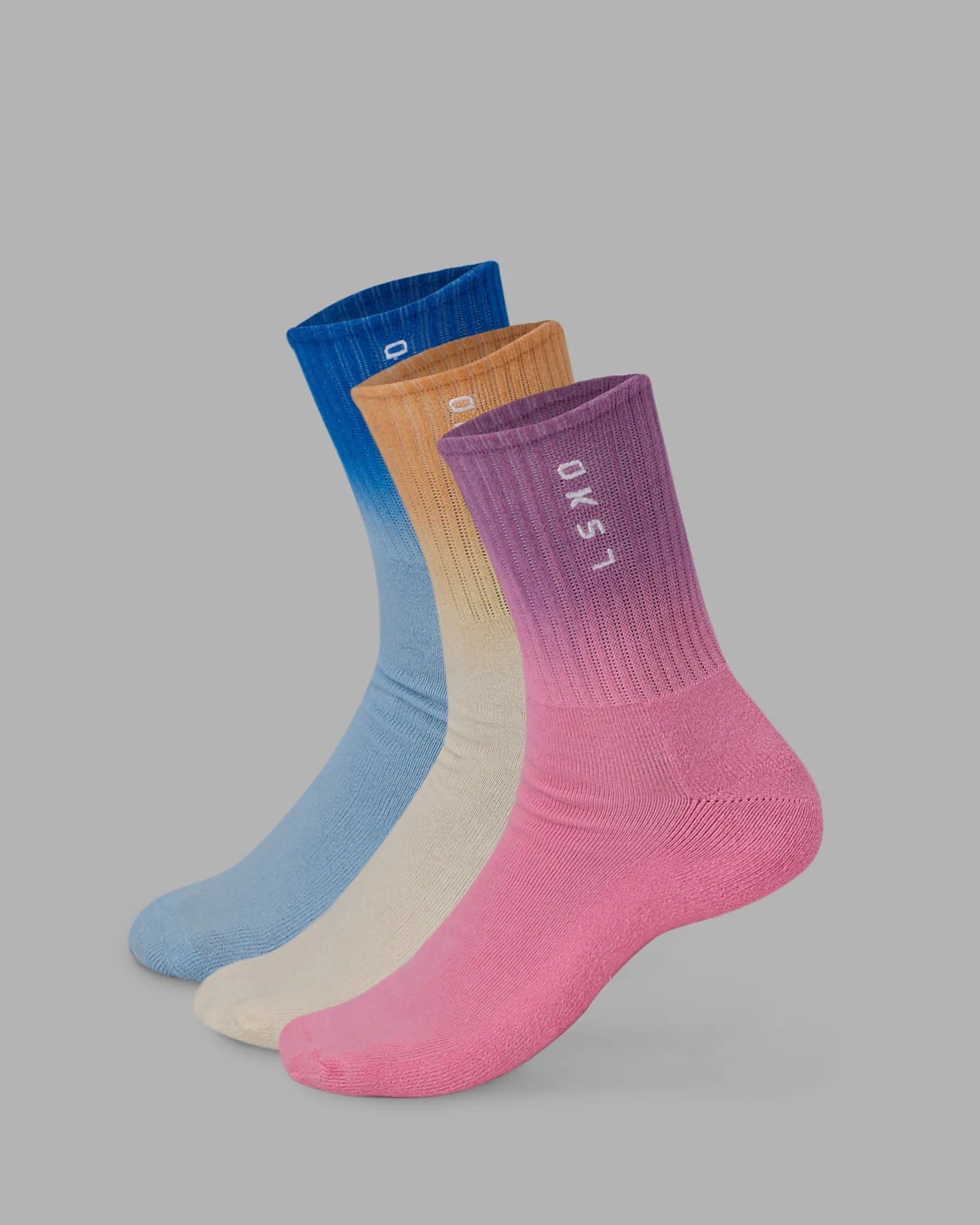 Signal Quarter Socks 3 Pack - Multi-Ombre