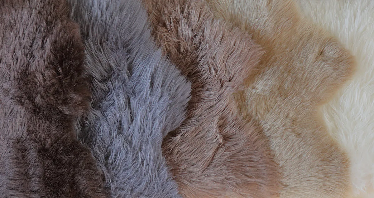 Single Sheepskin Rug  - Brown Chocolate          (2.5´x 3.5´)