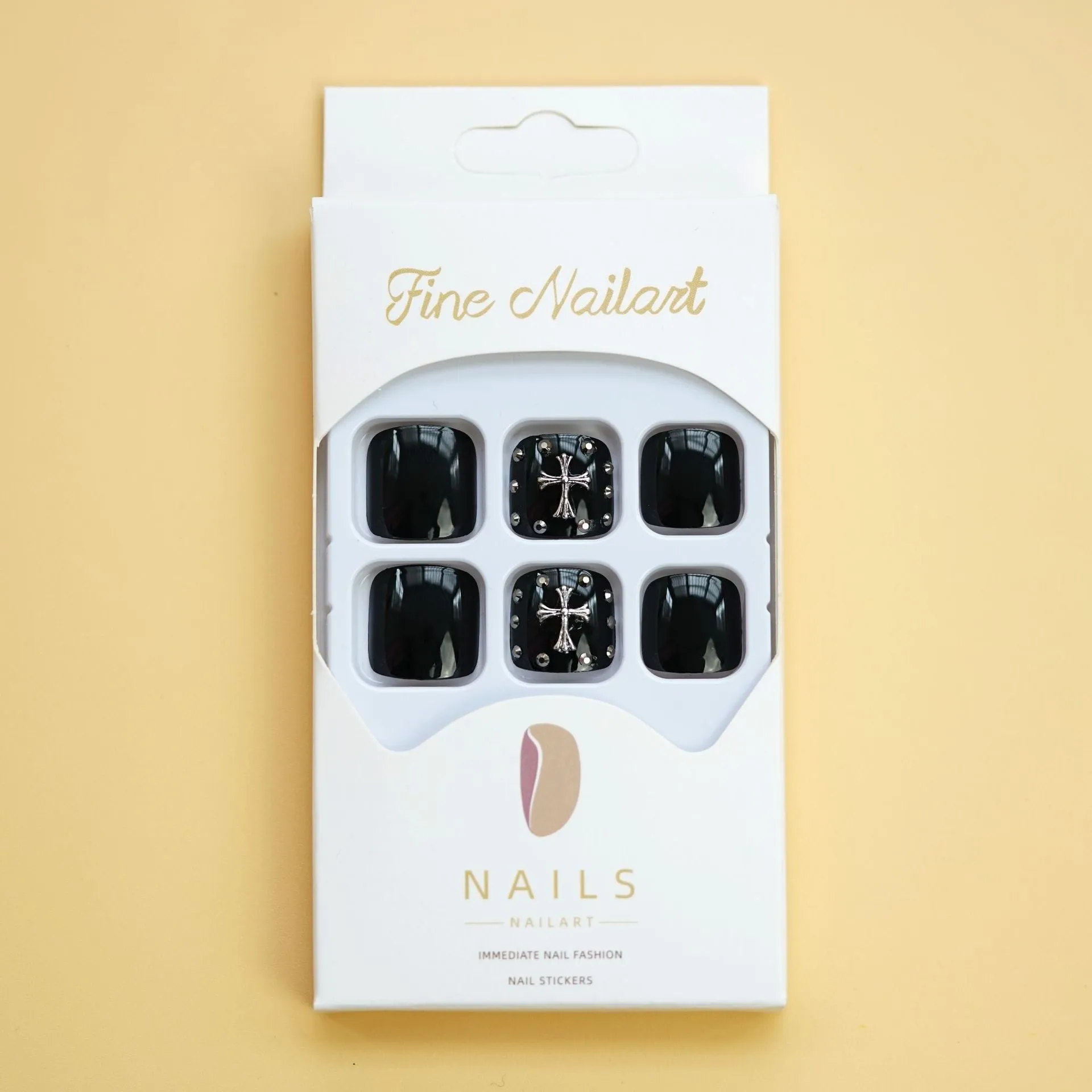 Square Toe Cross Black