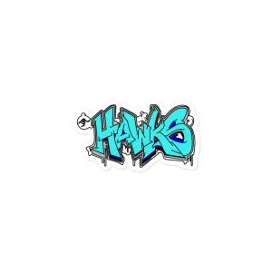 Sticker ~ Jr Hawks Graffiti Bubble-free