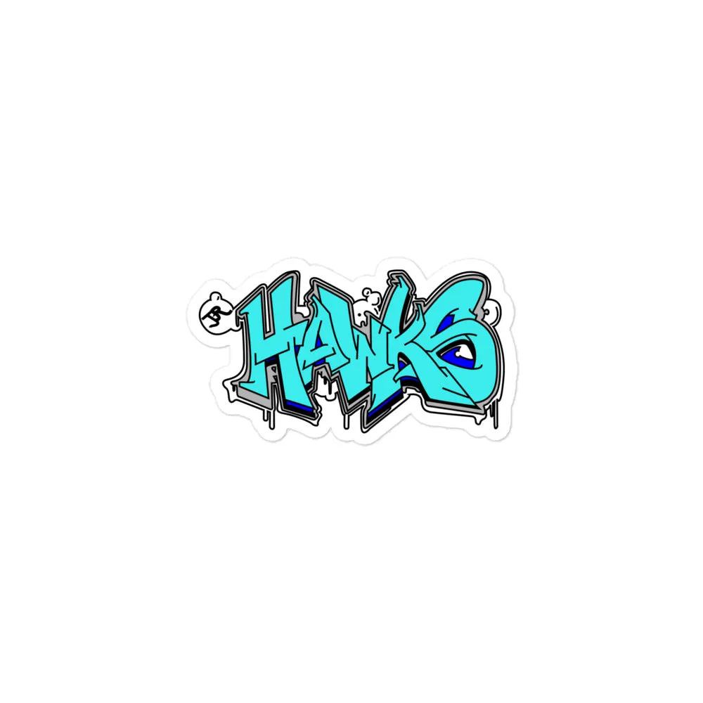 Sticker ~ Jr Hawks Graffiti Bubble-free