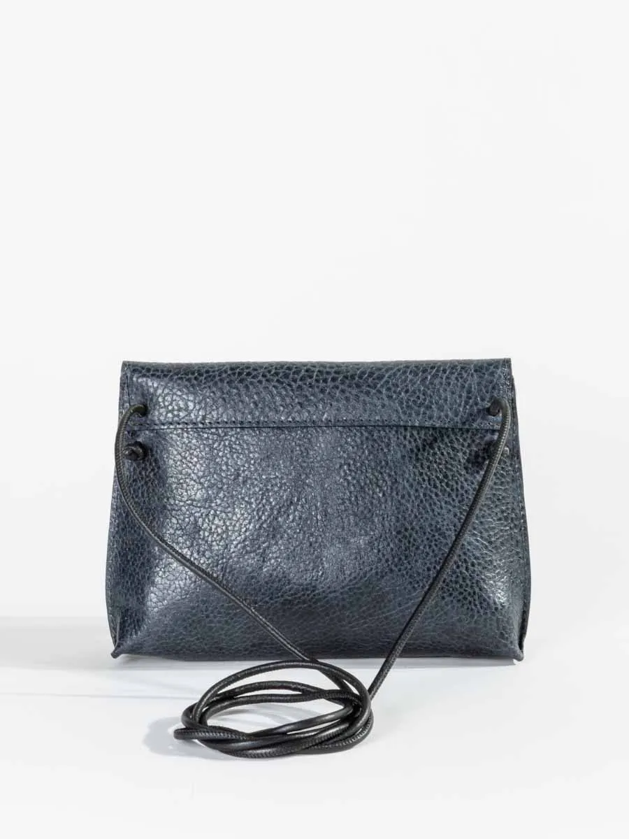 strappy foldover - navy
