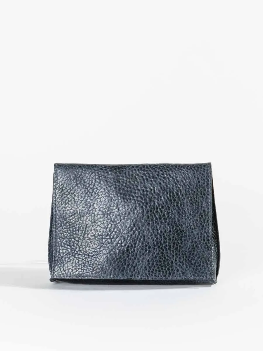 strappy foldover - navy