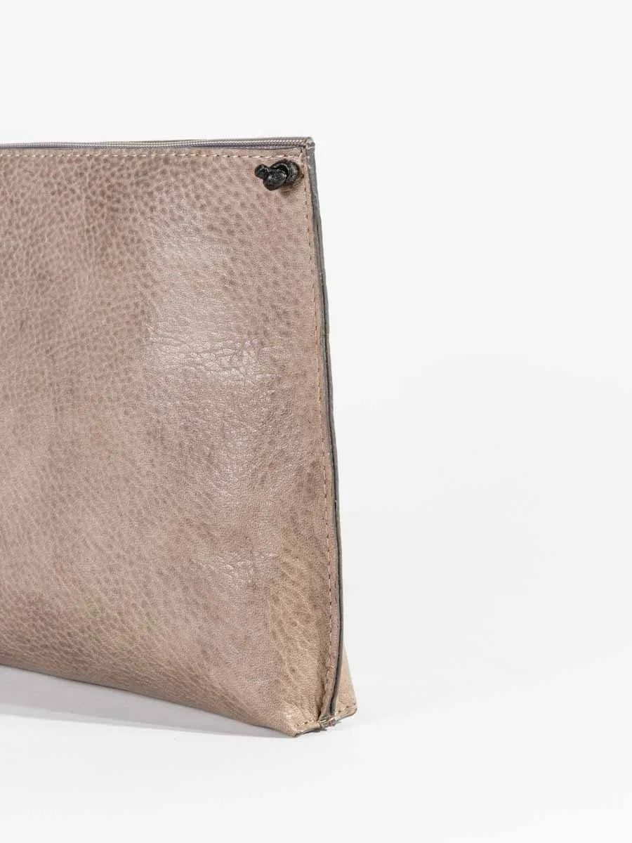 strappy pouch - taupe