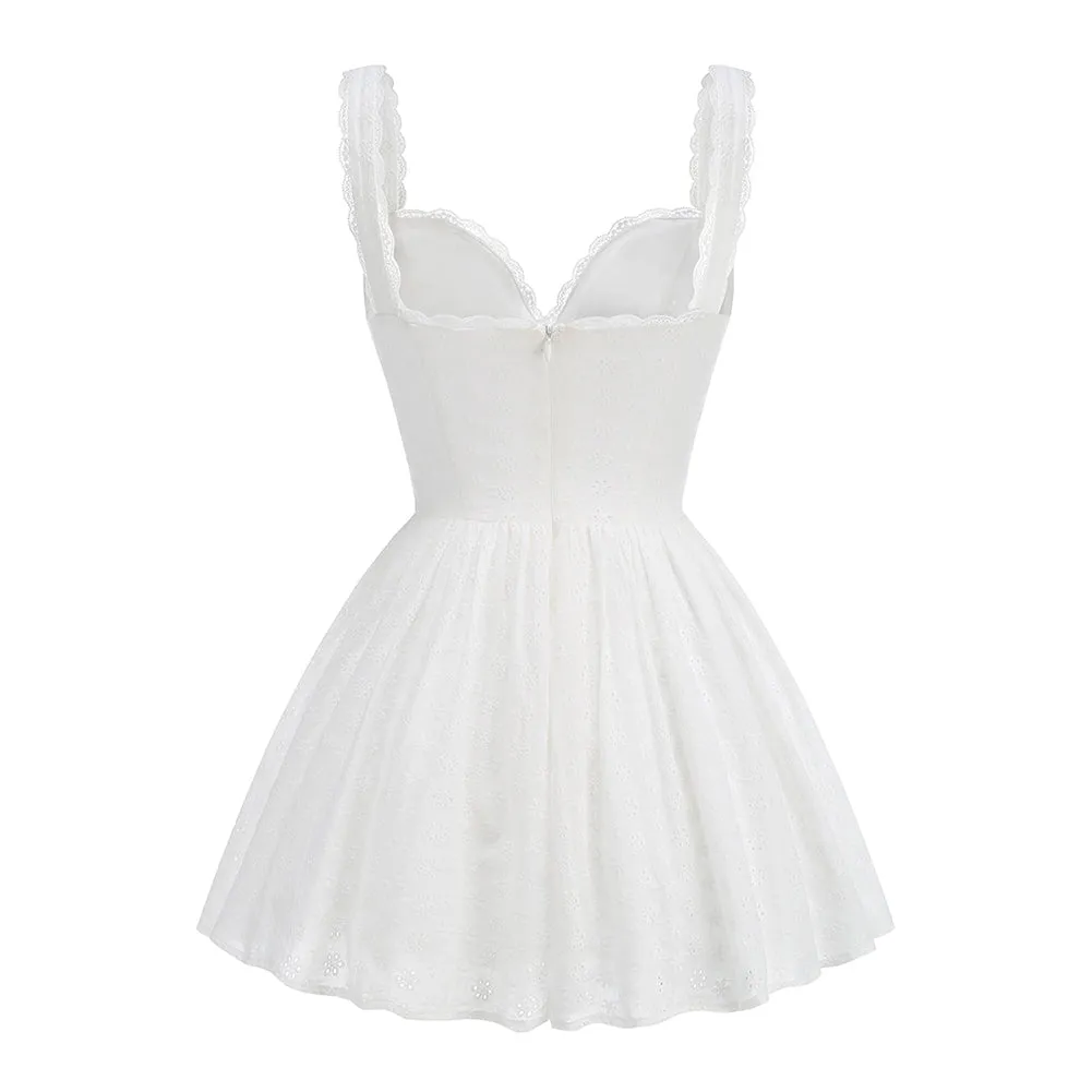 Strappy Sleeveless Puffy Mini Dress ZNSBA1107