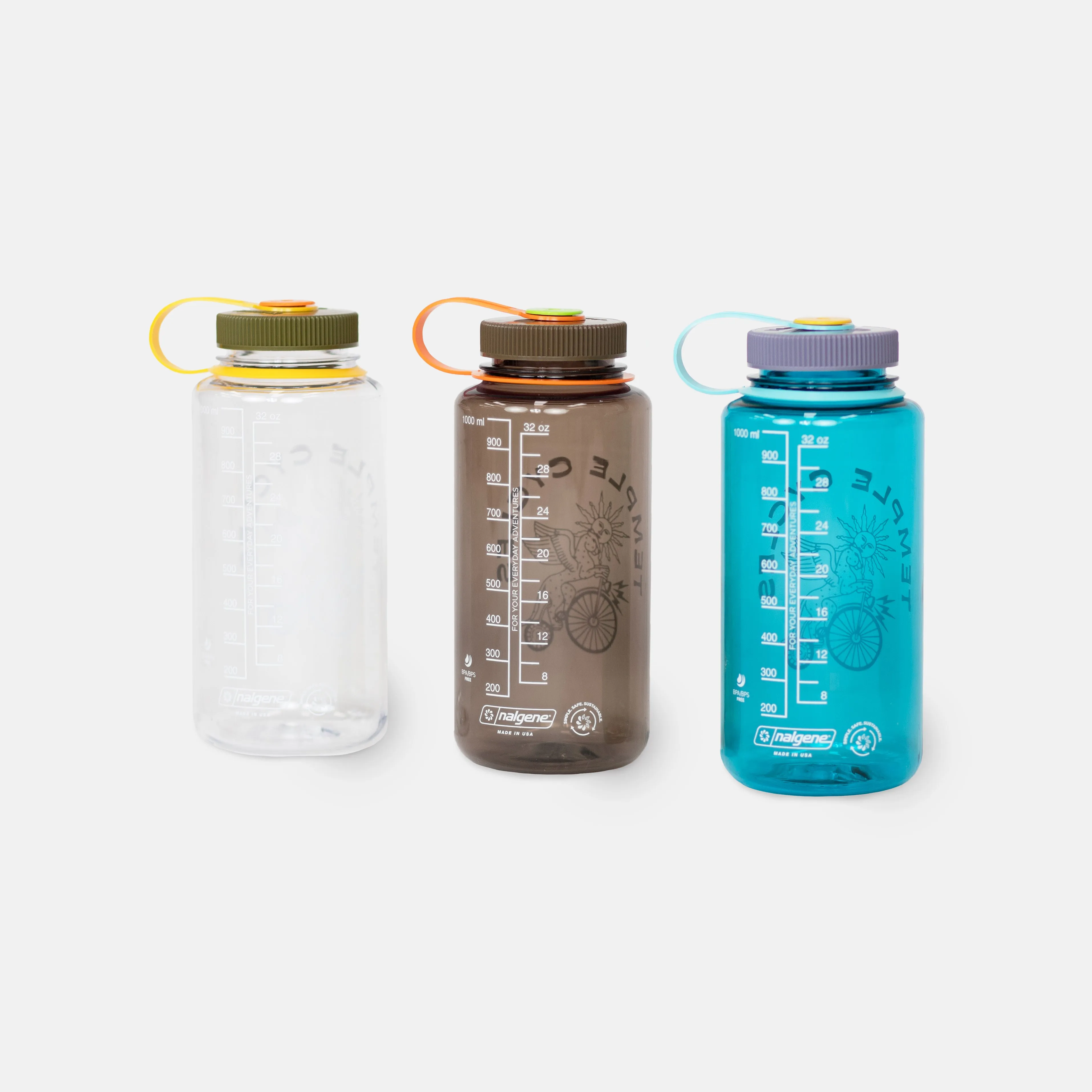 Temple Nalgene Bottle - Cerulean