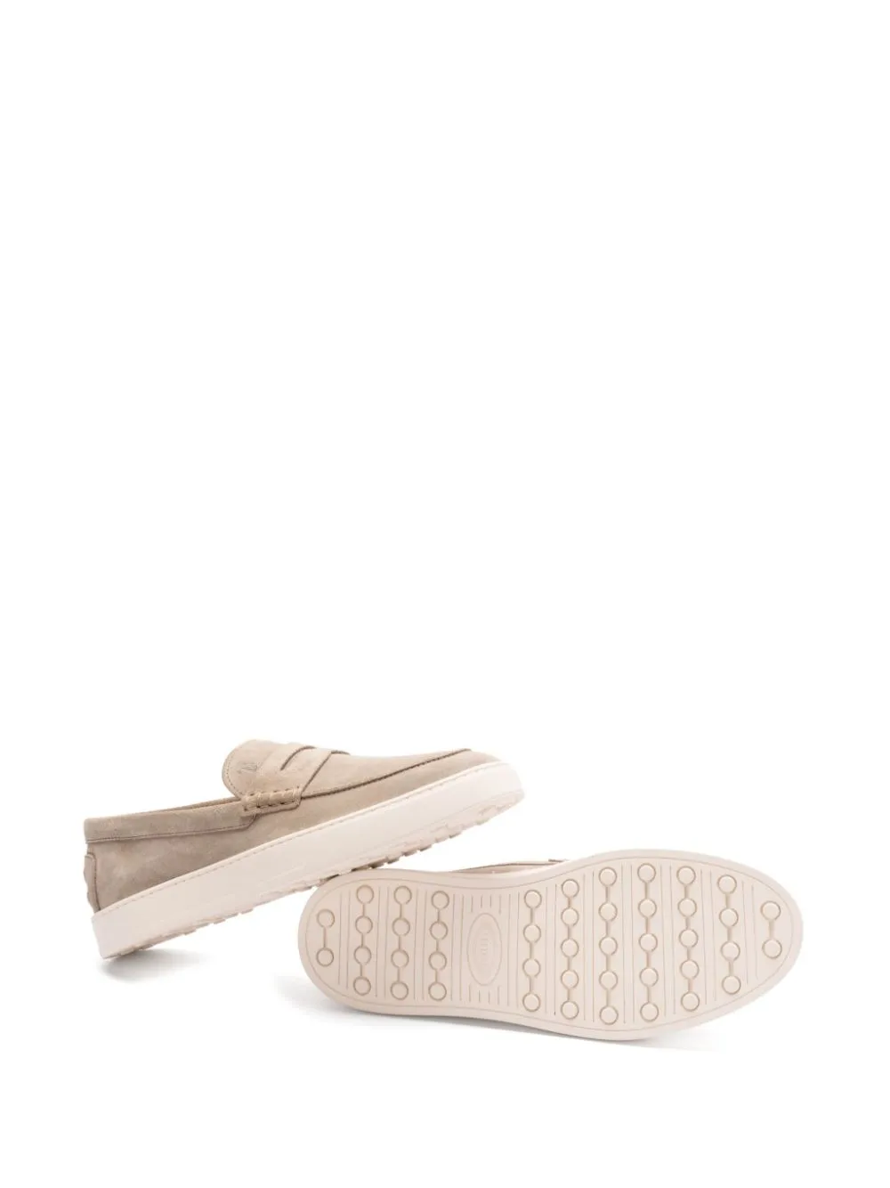 TOD'S Men's Suede Leather Penny Loafers