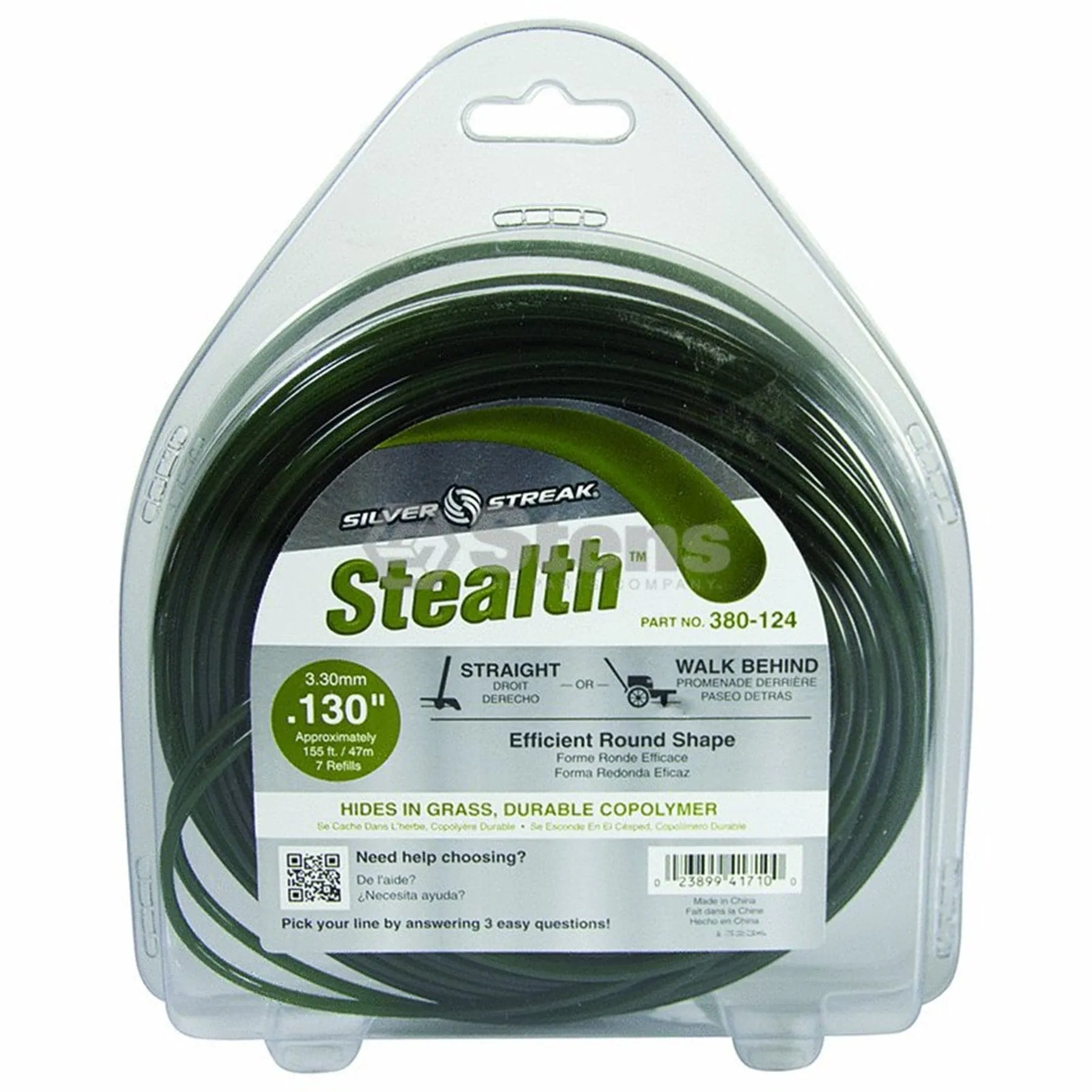 Trimmer Line Stealth .130"(3.3Mm) 1 Lb.