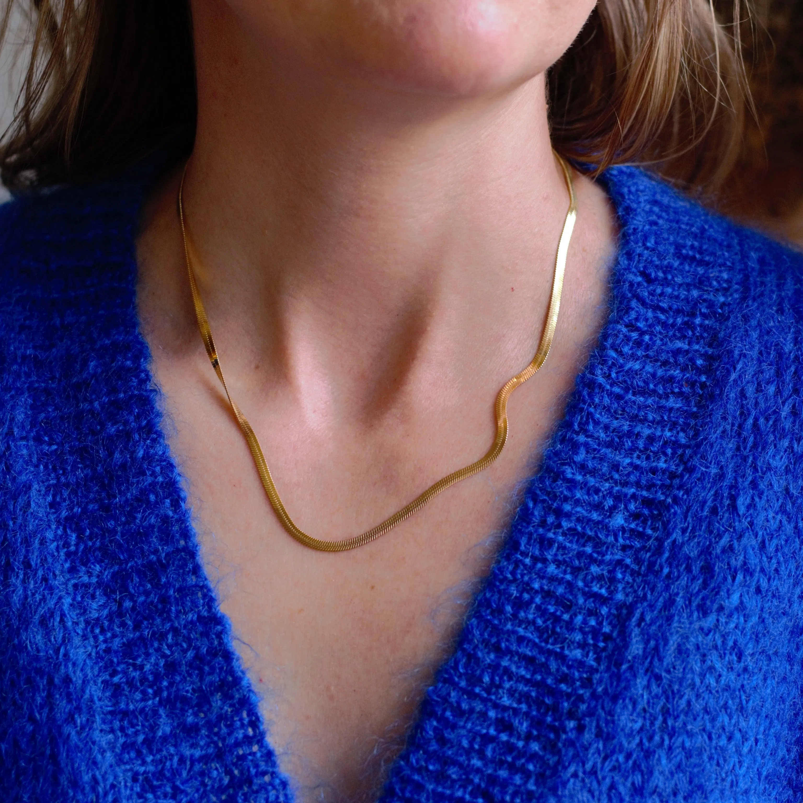 UBNY Collection | Herringbone Necklace, 18"